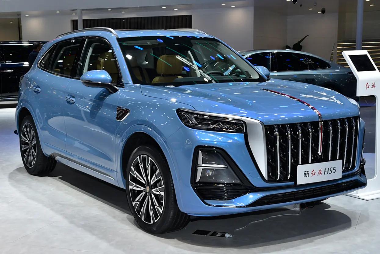 新款红旗HS5在天津车展亮相,定位中型SUV