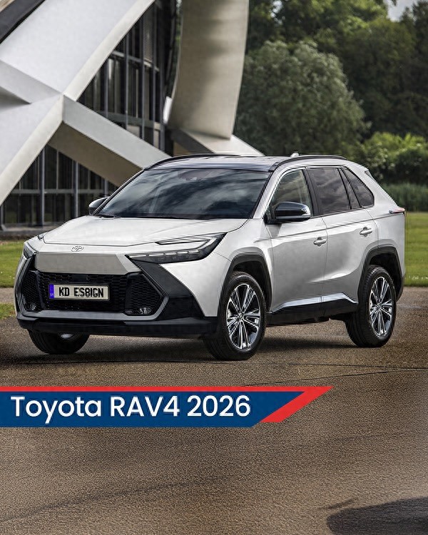 全新一代丰田RAV4荣放假想图曝光 造型科幻 新增纯电动力可选