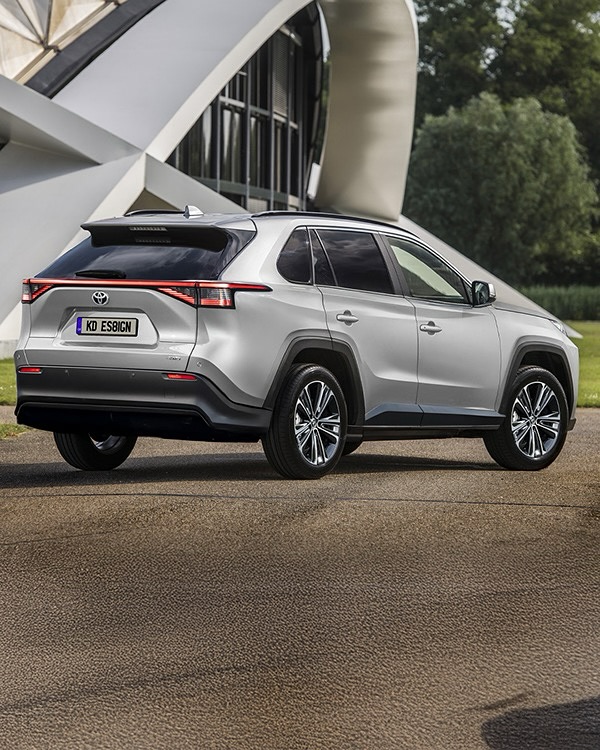 全新一代丰田RAV4荣放假想图曝光 造型科幻 新增纯电动力可选