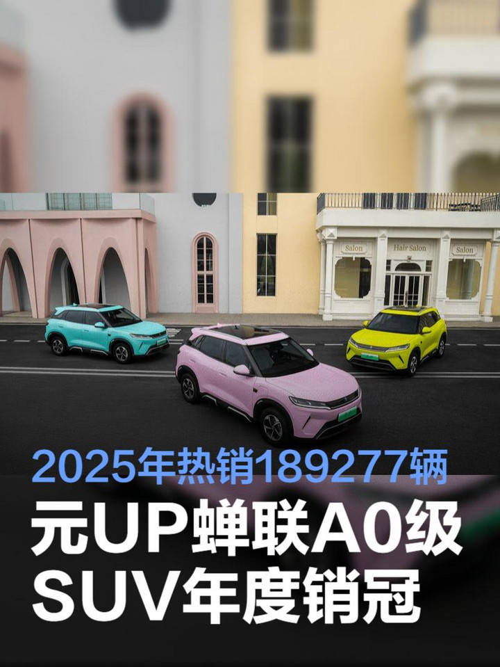 元UP冠军续航401km 7万级越级纯电SUV